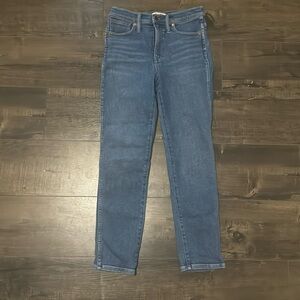 Madewell jeans, stove pipe